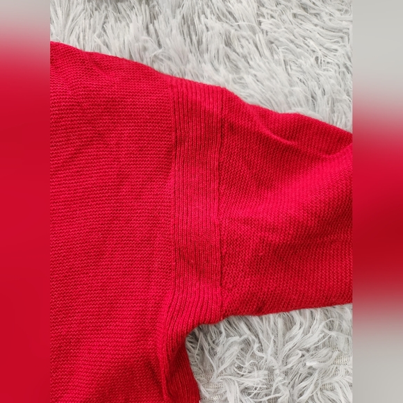 Madewell Red Scoop Neck Sweater - Picture 5 of 6